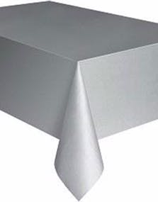 Silverfärgad Plastduk 137x274 cm