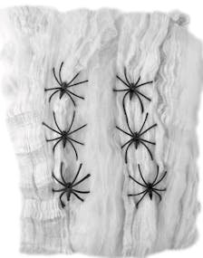 Spindelvev med 9 Edderkopper 550 gram