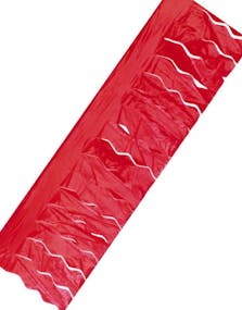 Rød Plastikkbanner med Remser 25 m