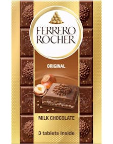 Ferrero Rocher Melkesjokolade med Hasselnøtter 90 gram