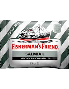Sukkerfri Fisherman's Friend med Smak av Salmiak 25 g