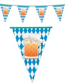 6 meter Oktoberfestbanner med Ølseidel - Beer Party