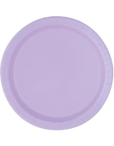 20 st Lavendelfärgade Små Papptallrikar 17 cm