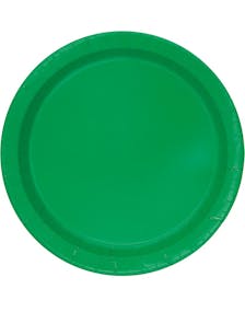 20 st Gröna Små Papptallrikar 17 cm