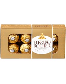 8 pack Ferrero Rocher Sjokoladekonfekt i Gaveeske 100 gram