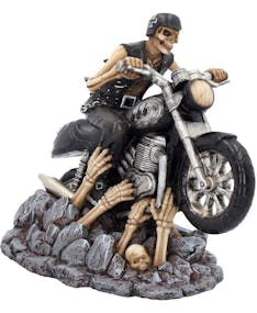 James Ryman Ride out of Hell - Motorcykelfigur med Skelett 16 cm