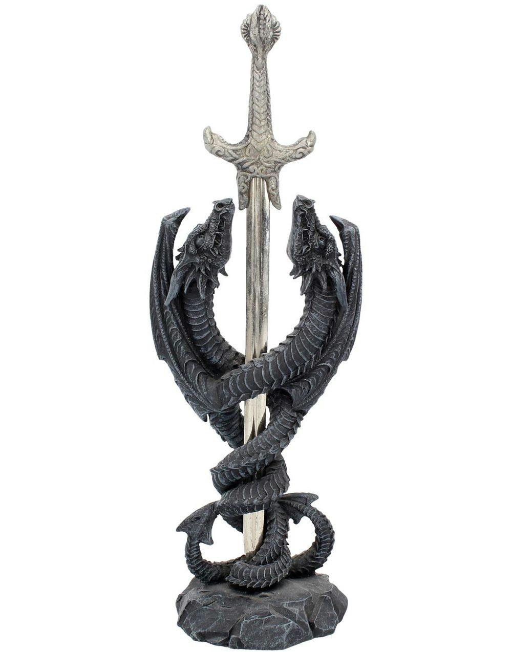 Dragon Blade - Dragefigur med Brevåpner-Sverd 26 cm - Drager - Dragens