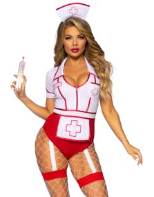 Nurse Feelgood - Kostyme til Dame 2 Deler