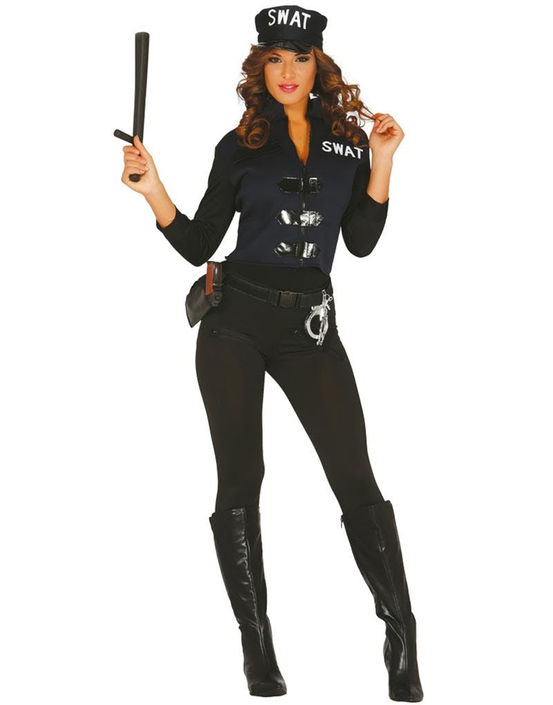 SWAT Politi Damekostume - Politi - Kostumer Tema - Kostumer -