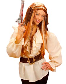 Beige Pirat / Middelalder Skjorte til Dame