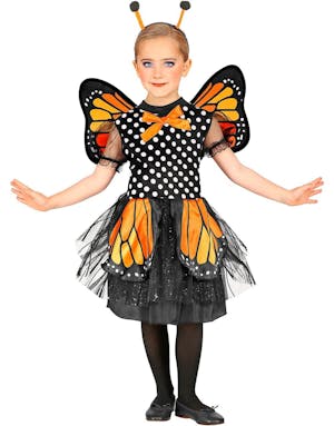 Sommerfugl Kostyme til Barn med Vinger og Antenner