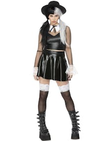 Gothic Schoolgirl - Svart og Hvitt Skolejente Kostyme
