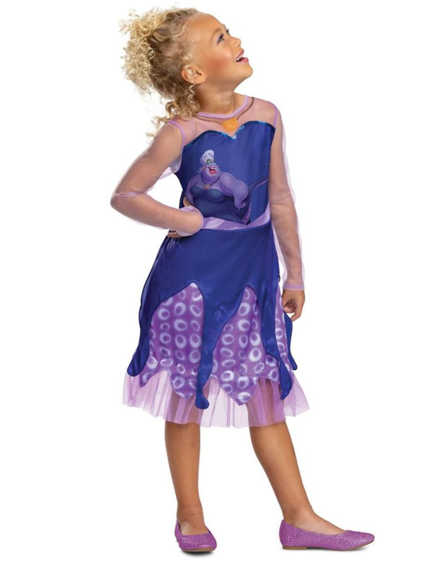Ursula - Licenseret Disney Kostume til Børn Andre Film- & TV Karakterer - Film & TV - Kostumer efter Tema - Kostumer -