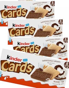 12 stk 8-Pack Kinder Cards - Kjeks med Kindersjokolade - Hel Eske