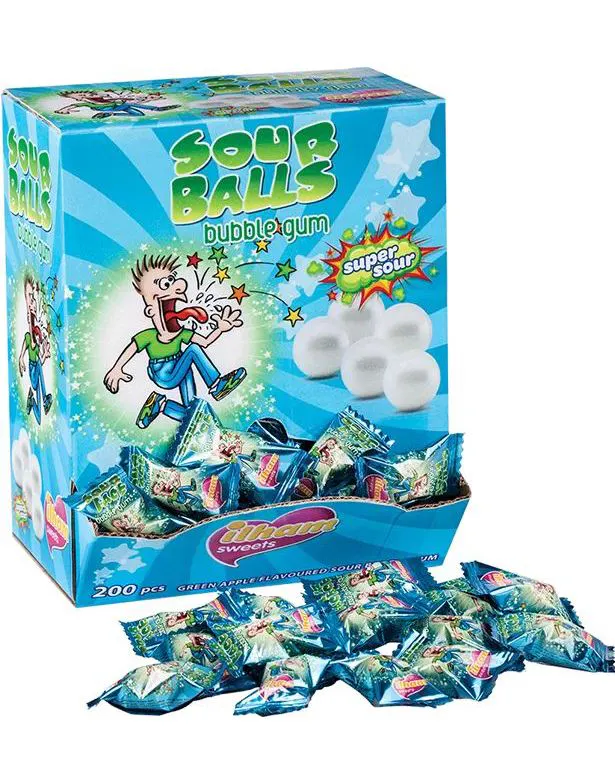 200-st-ilham-sour-balls-supersura-tuggummikulor-med-pplesmak-hel
