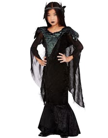 Deluxe Raven Princess Kostyme til Barn