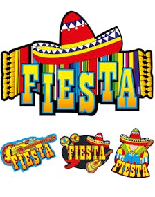 4 stk Fiesta Veggdekorasjoner 45x33 cm