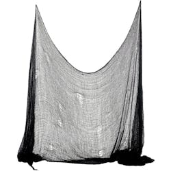 Skummel Dekorasjon til Halloween - Svart Netting Ca 75x300 cm