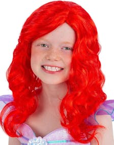 Rød Ariel Inspirert Havfrue Parykk til Barn
