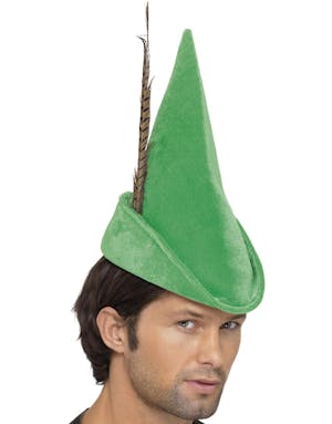Robin Hood Hatt med Fjær