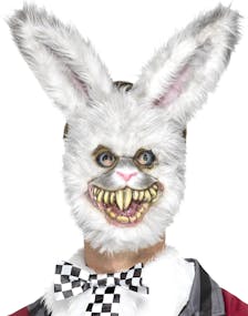 Scary White Rabbit Maske