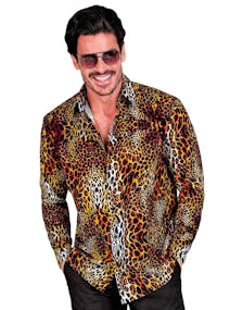Leopardmønstret Skjorte til Mann
