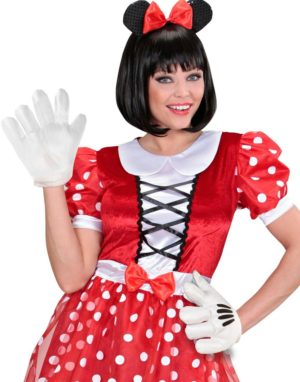 Mario/Mickey/Minni inspirerede Hvide - Mickey & Minnie Mouse - Film & TV - Kostumer efter - Kostumer - KARNEVAL