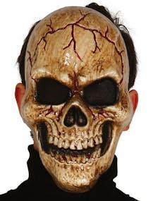 Dark Skull Skjelett Plastmaske