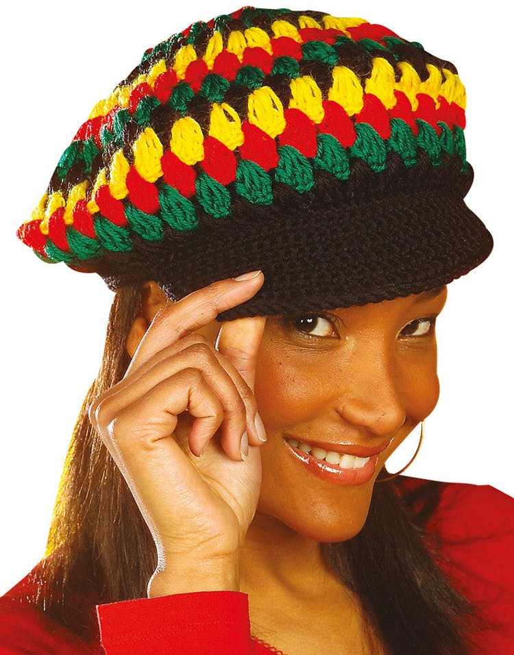 mund støbt Rettsmedicin Strikket Rastafari Hue - Jamaica/Rasta - Andre Temaer - Kostumer efter Tema  - Kostumer - KARNEVAL