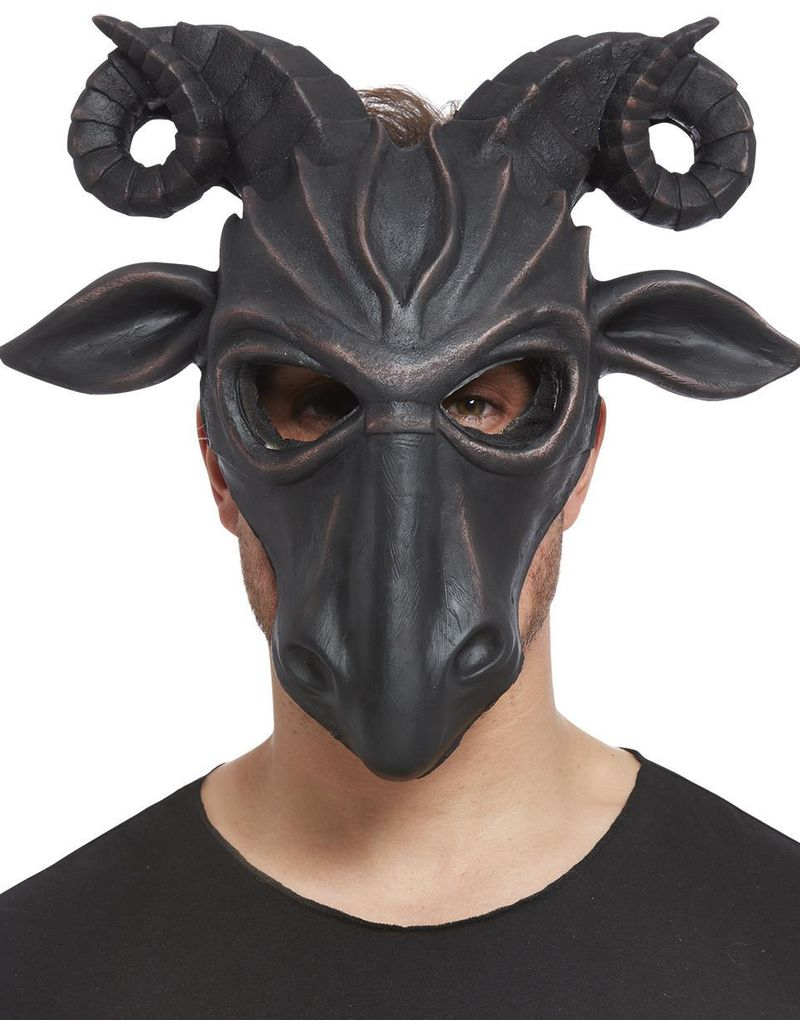 Deluxe Satanisk Maske i Skumlatex - Dyr - Dyrekostumer - Kostumer efter Tema - Kostumer - KARNEVAL