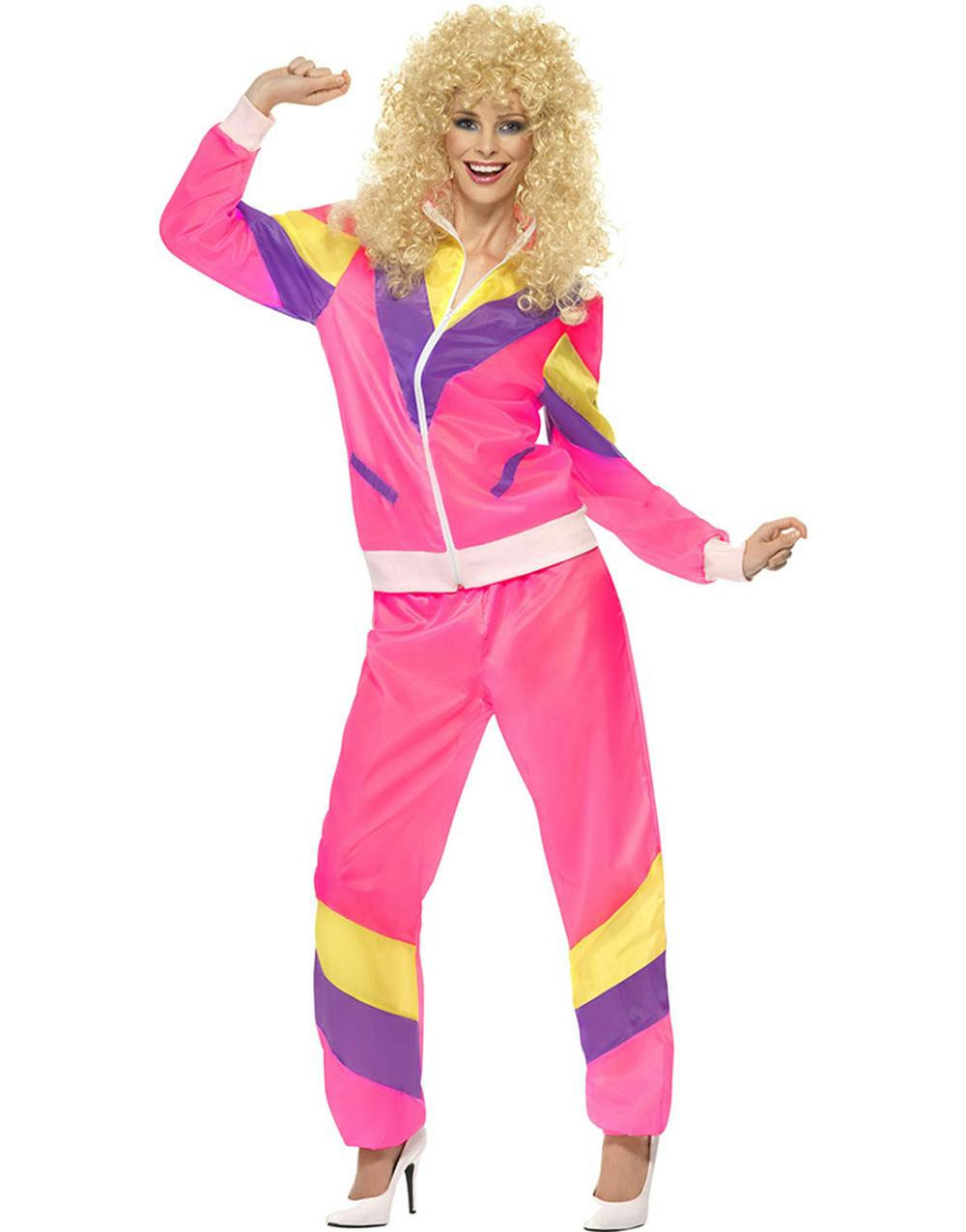 80'er Pink Træningsdragt Kostume - Joggingtøj/Grilltøj - - efter Tema - Kostumer - KARNEVAL