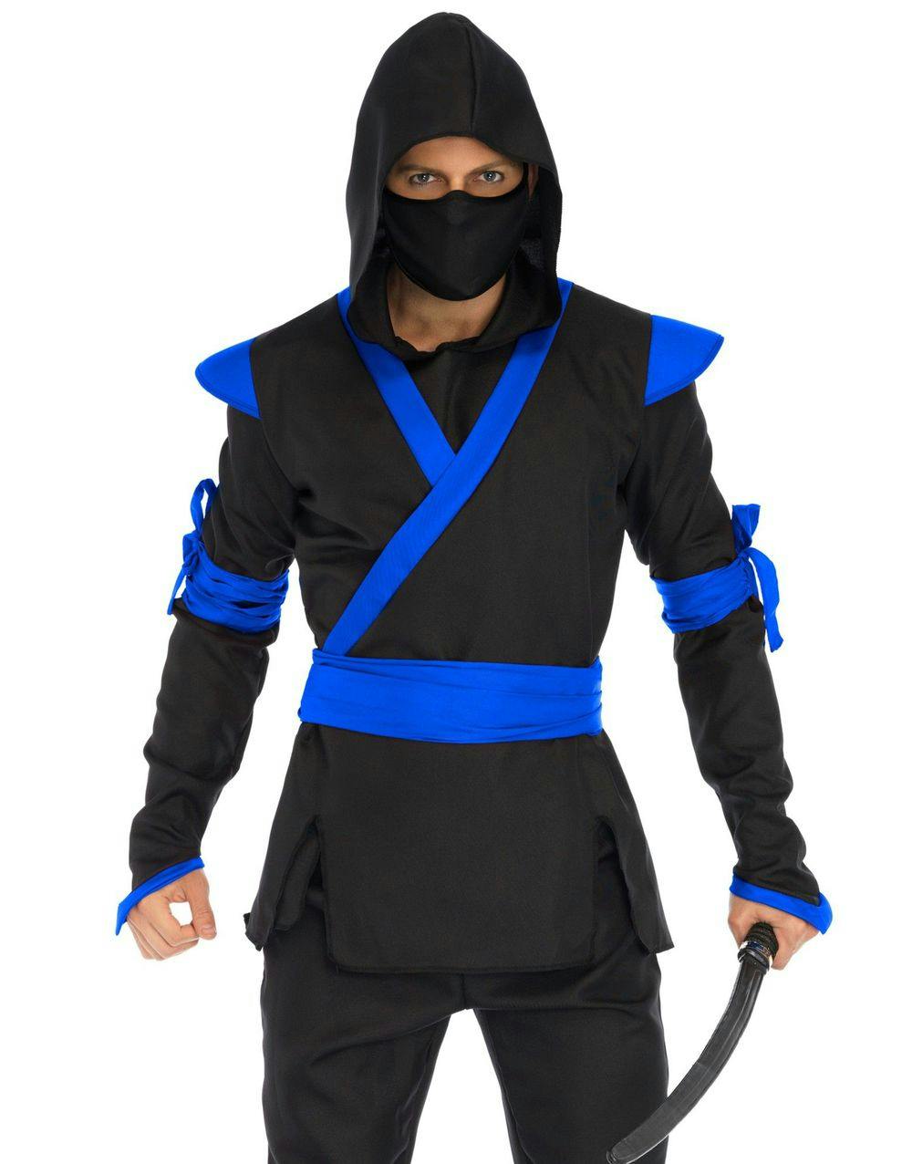 sende TVstation famlende Blue Ninja Assassin Kostume til Mand - Ninja & Samurai - Kostumer efter  Tema - Kostumer - KARNEVAL