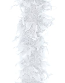 Hvit Fjærboa 180 cm