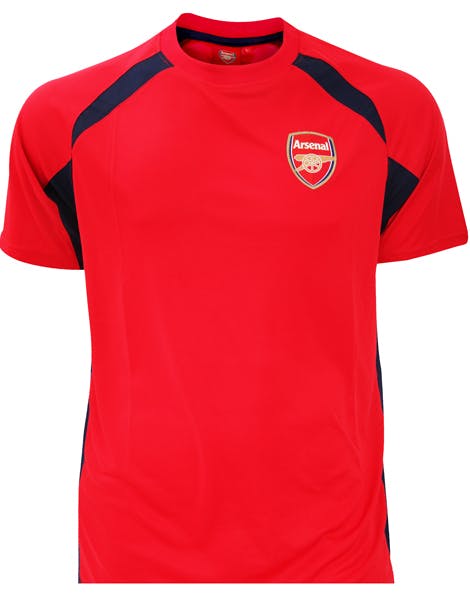Rød Licenseret Arsenal T-shirt Unisex - Film, Musik & Spil T-shirts - Toppe - Tøj Piger/Kvinder -