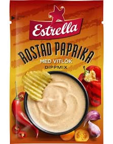 Estrella Rostad Paprika Dipmix 24 g - Med Paprika og Hvitløk Smak
