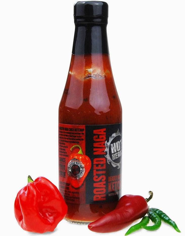 Roasted Naga Deadly Hot Chilli Ketchup Kjempesterk Ketchup med Ghost