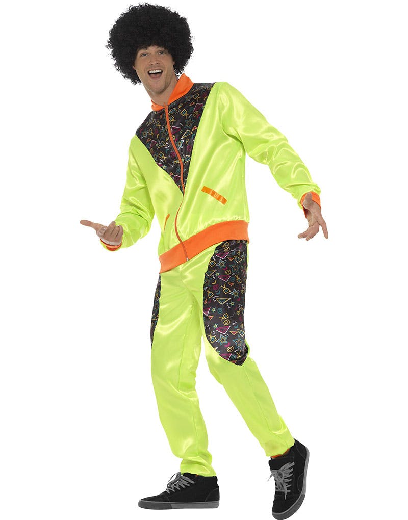 80'er Neongrøn Træningsdragt Kostume - Joggingtøj/Grilltøj - - Kostumer efter Tema - Kostumer -