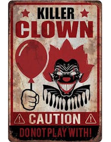 Killer Clown Plakat med Klovnemotiv 24x36 cm