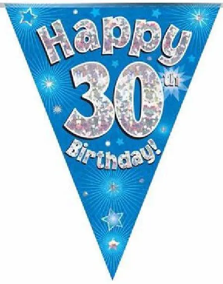 Banner svart glittrig 30 år 2,2m main image 1