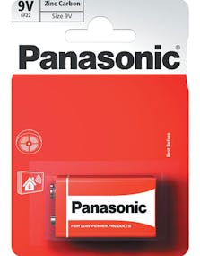 9V Panasonic Zinc Carbon Batteri