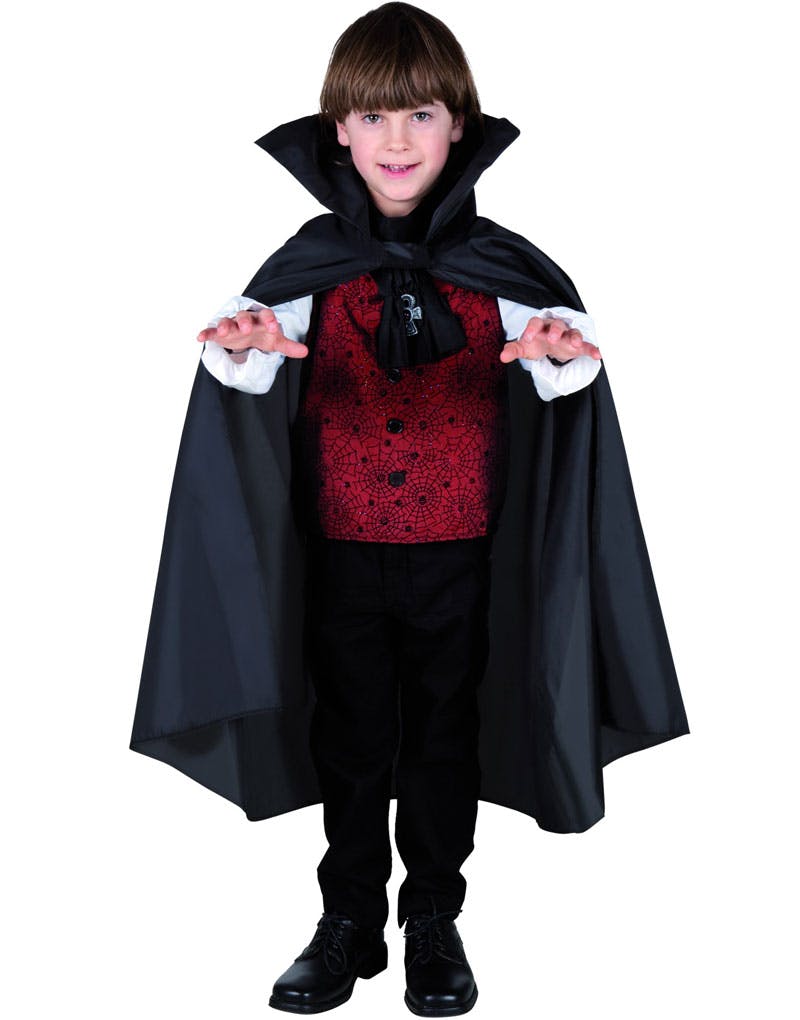 Melbourne Jeg accepterer det ingeniørarbejde Svart Vampyr/Djevelkappe til Barn - 75 cm og andre Kostymer Barn