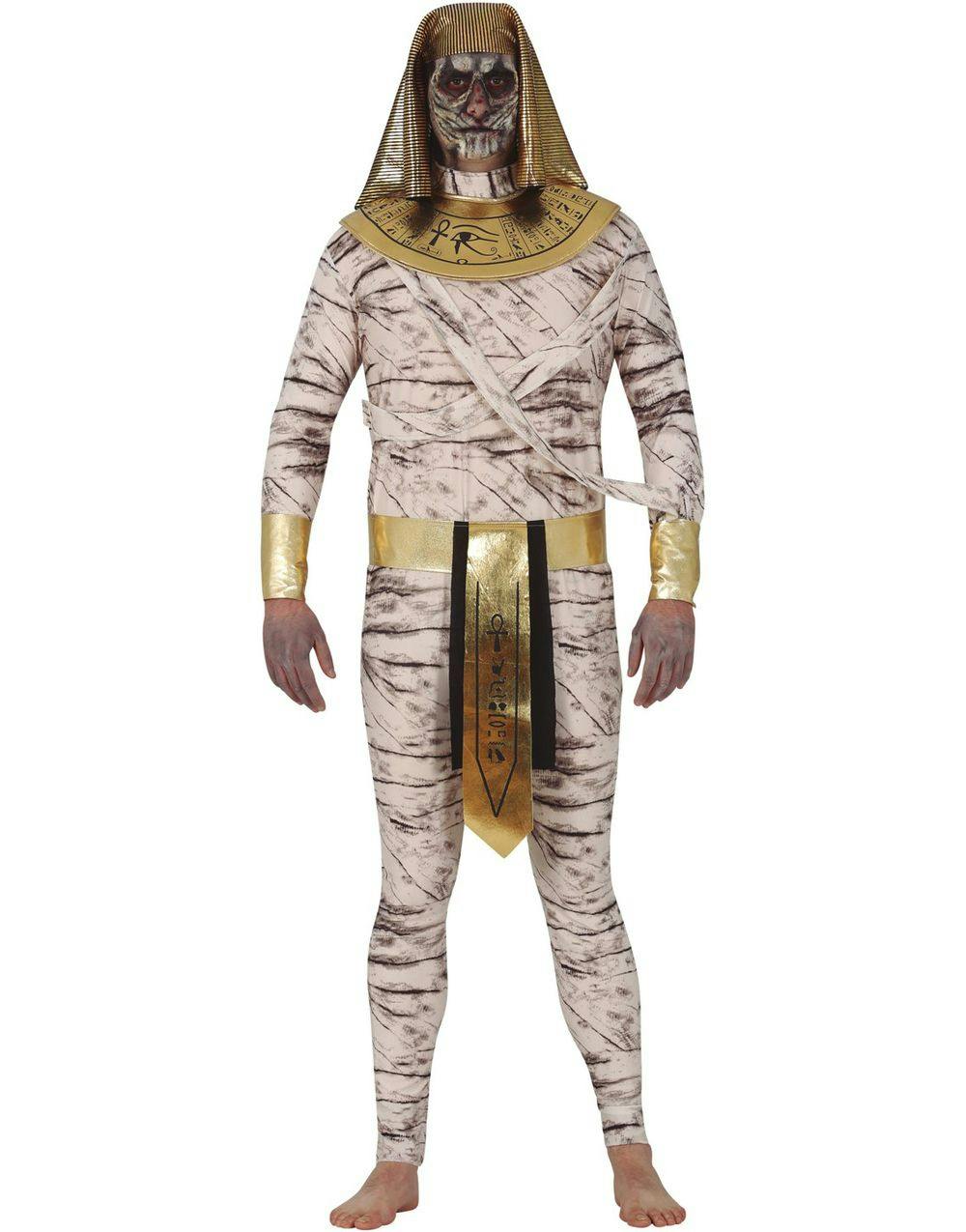 Mægtig Farao Mumie Kostume til Mand - Onesize L Voksenkostumer - Kostumer Tema - - KARNEVAL