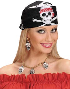 Pirate Skulls - Svart Bandana