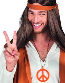 Peace - Orange Hippiesmykke