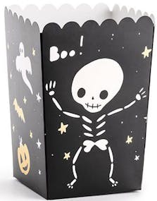 6 stk Boo! Halloween Popcornbeger