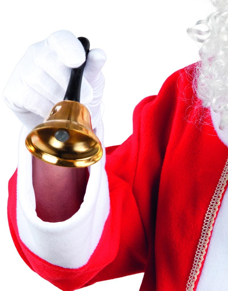 Santa Claus Bell 15 cm - Julemand - Juletema - Kostumer efter Tema