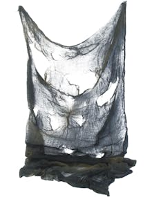 Skummel Dekorasjon til Halloween - Grå Netting 75x180 cm