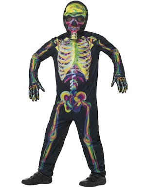 sandsynligt Boghandel ubetinget Glow in the Dark Skelet Kostume til Børn - Skelet - Kostumer efter Tema -  Kostumer - KARNEVAL