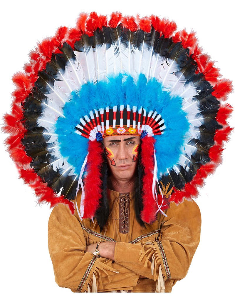 Stort Indianer Hovedbeklædning med Store Cowboy & Indianer - Kostumer efter Tema Kostumer KARNEVAL