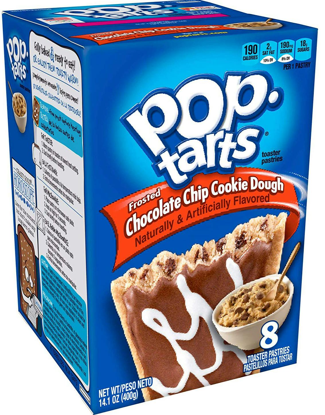 8 pk Kellogg’s Pop Tarts Chocolate Chip Cookie Dough (USA Import) - Se ...